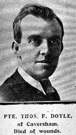 Portrait of Rifleman Thomas Francis Doyle
