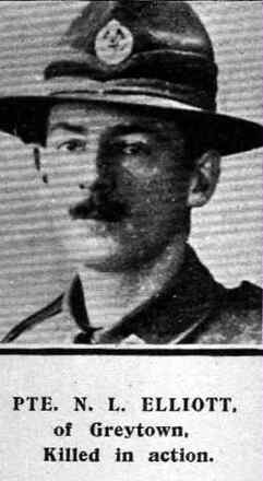 Portrait of Private Norman Leslie Elliott