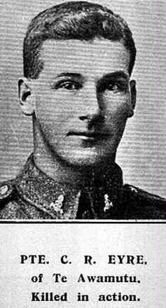 Portrait of Private Clarence Robson Eyre
