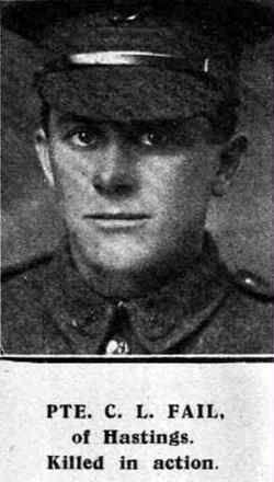Portrait of Private Clive Lawrence Fail