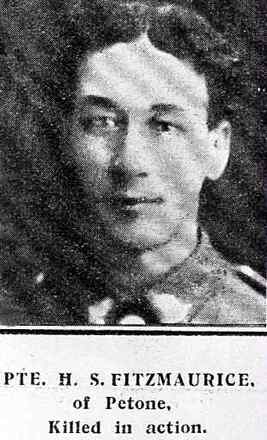 Portrait of Private Harman Samuel Fitzmaurice