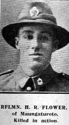 Portrait of Rifleman Harold Ralph Flower