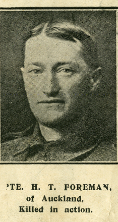 Portrait of Private Henry Thomas Foreman