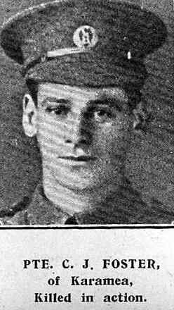 Portrait of Private Charles James Foster