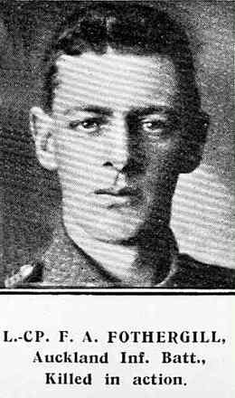 Portrait of Lance Corporal Frederick Arthur Fothergill