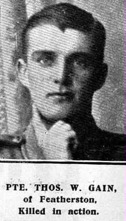Portrait of Private Thomas William Gain