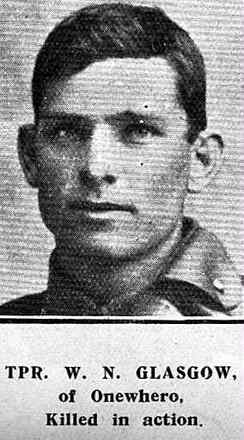 Portrait of Private Wallace Neville Glasgow