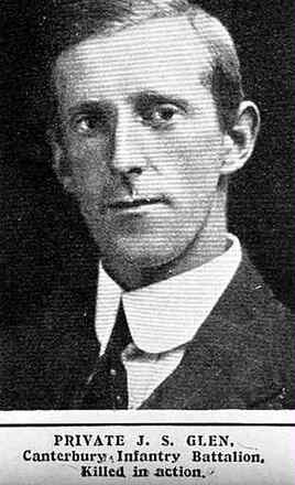 Portrait of Private John Stuart Glen