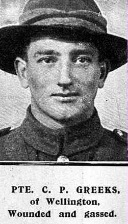 Portrait of Private Claude Percy Greeks