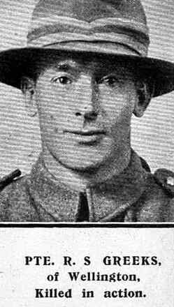 Portrait of Private Raynor Stephen Greeks