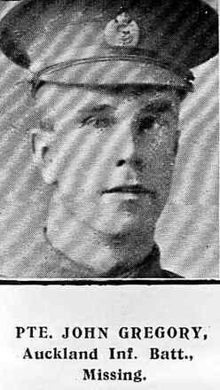 Portrait of Private John Gregory