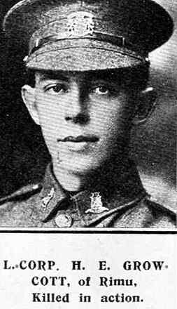 Portrait of Private Henry Edmund Growcott