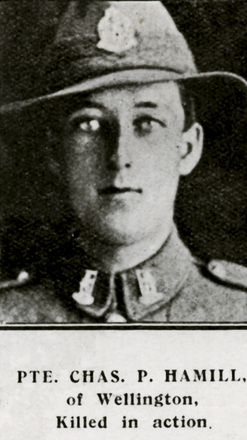 Portrait of Private Charles Patrick Hamill