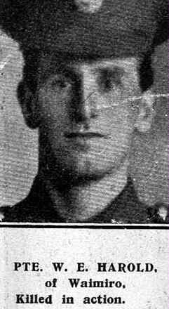 Portrait of Private William Edward Harold