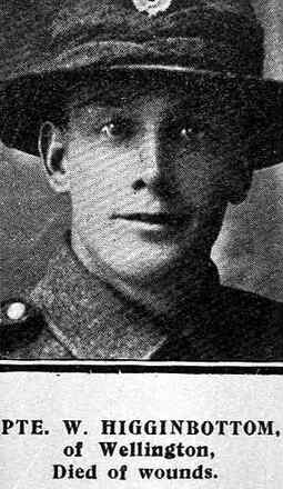 Portrait of Private Willie Higginbottom