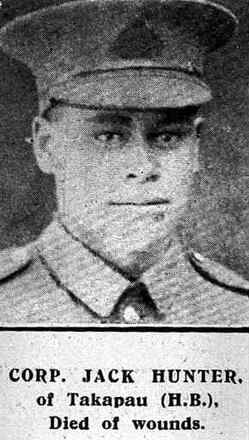 Portrait of Lance Corporal Jack Hunter