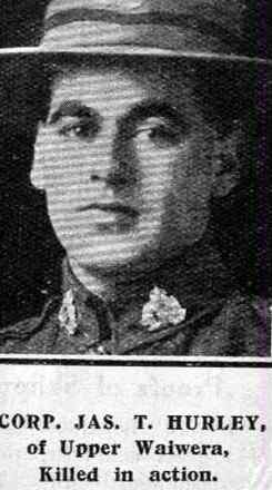 Portrait of Corporal James Travers Hurley