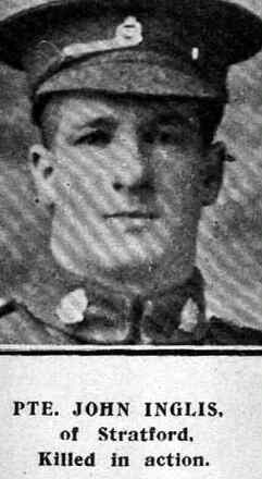 Portrait of Private John Inglis