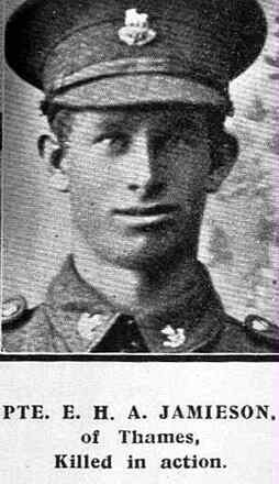 Portrait of Private Ernest Harold Albert Jamieson