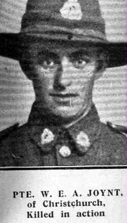 Portrait of Private William Edward Arnold Joynt