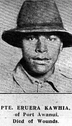 Portrait of Private Eruera Kawhia