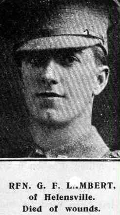 Portrait of Rifleman George Ferguson Lambert