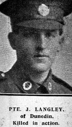 Portrait of Private John Langley