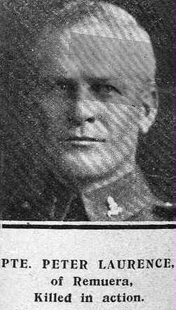 Portrait of Private Peter Laurence