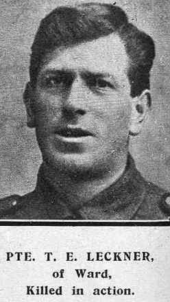 Portrait of Private Theodore Ernest Leckner