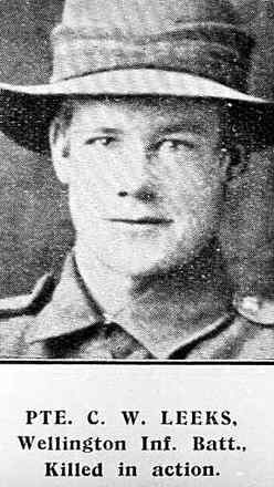 Portrait of Private Cedric William Leeks