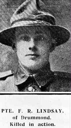 Portrait of Private Frank Ritchie Lindsay