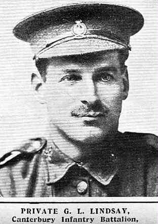 Portrait of Private George Leonard Lindsay