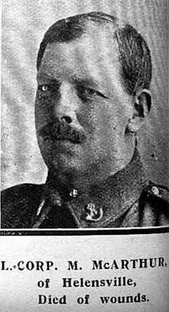 Portrait of Private Matthew Mcarthur