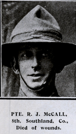 Portrait of Private Robert James Mccall