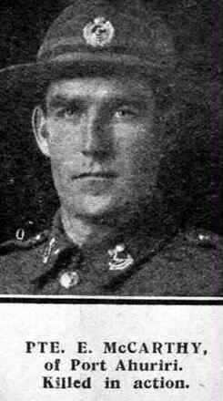 Portrait of Lance Corporal Eugene Mccarthy