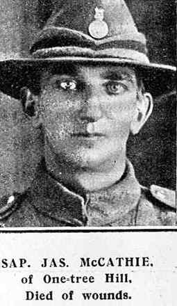 Portrait of Sapper James Mccathie
