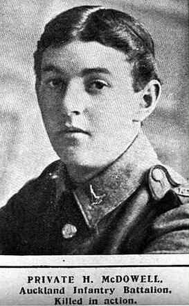 Portrait of Private Harry Mcdowell
