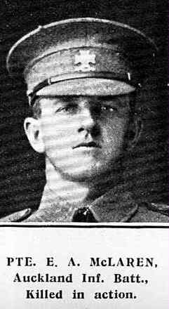 Portrait of Private Eric Andrew Mclaren