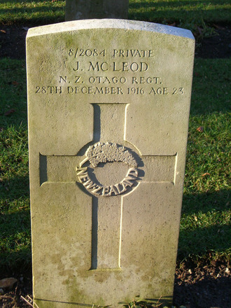 Portrait of Private James Mcleod