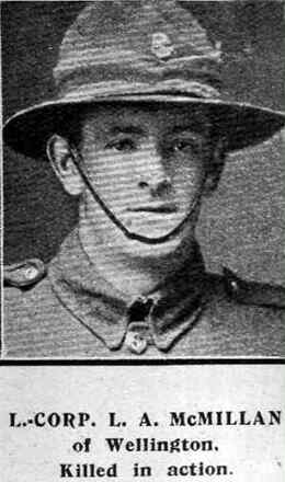 Portrait of Lance Corporal Lewis Alexander Mcmillan