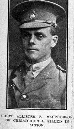 Portrait of Lieutenant Allister Ewen Macpherson