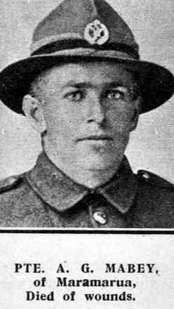 Portrait of Private Alexander Joseph Mabey