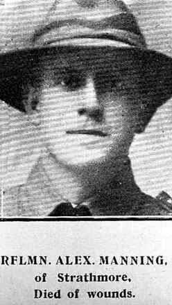 Portrait of Rifleman Alexander Manning