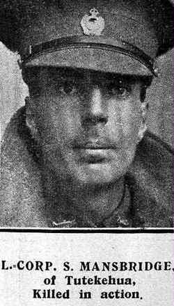 Portrait of Private Sydney Mansbridge