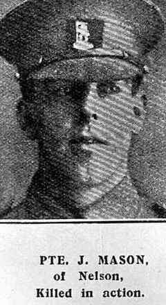 Portrait of Private James Farquarson Mason
