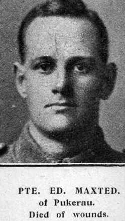 Portrait of Private Edward Maxted