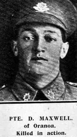 Portrait of Private David Maxwell