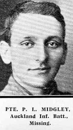Portrait of Private Percy Lionel Midgley