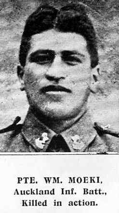 Portrait of Private William Moeki