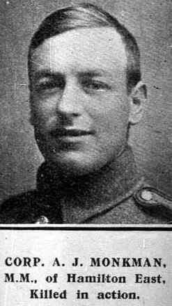 Portrait of Corporal Alfred James Monkman